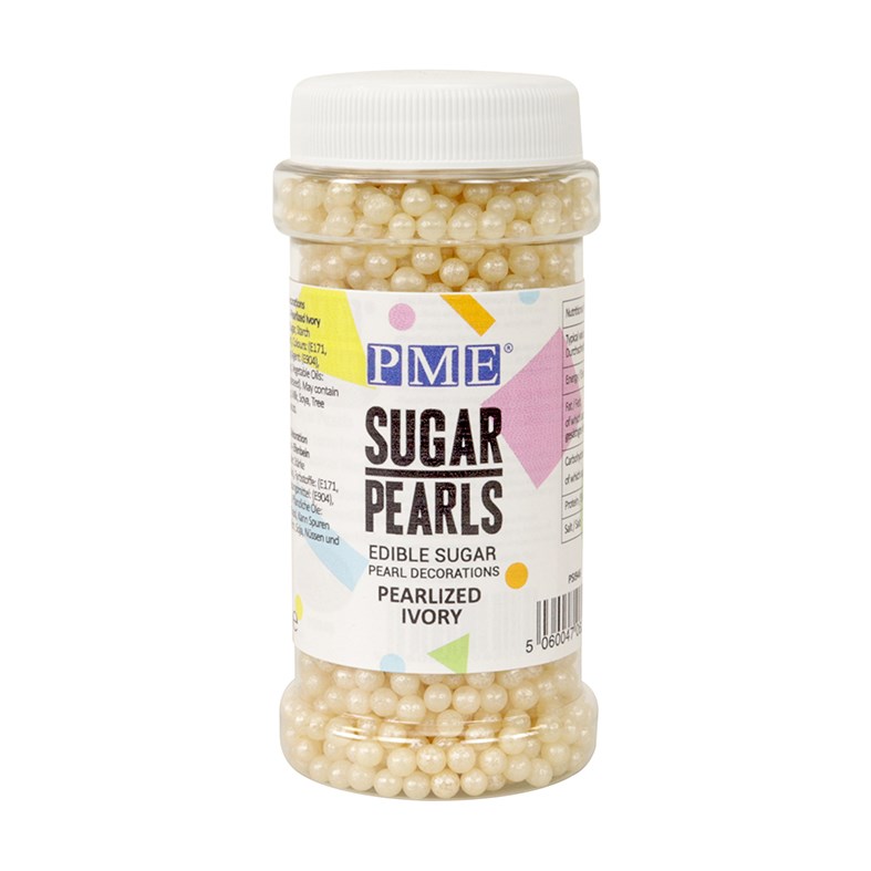 Pme Sugar Pearls - Pearlized Ivory (100g / 3.5 Oz)