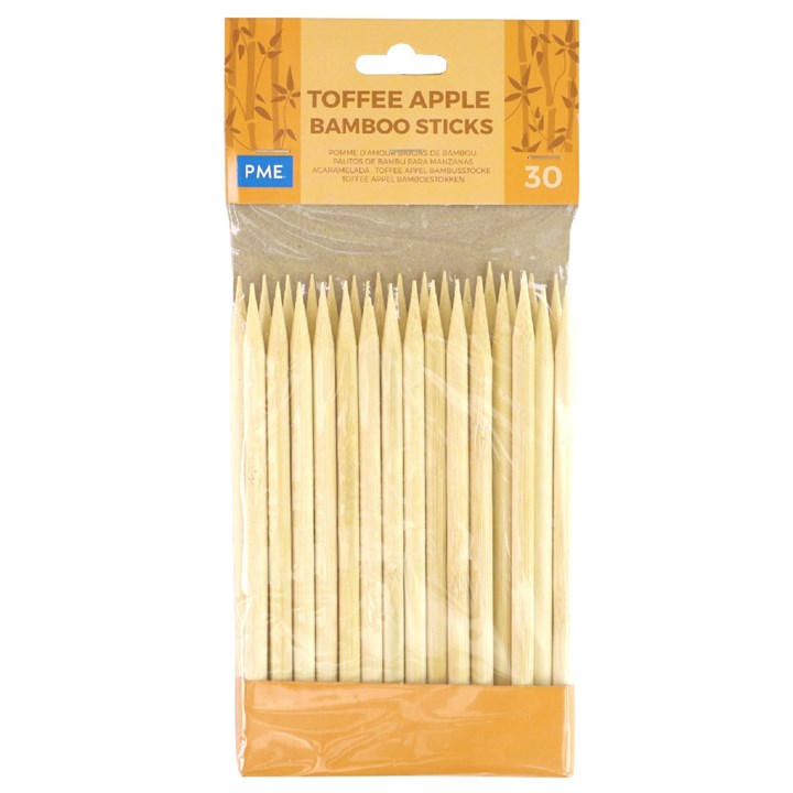 pme PME Toffee Apple Bamboo Sticks 13 cm (5.1 inch) Pack of 30