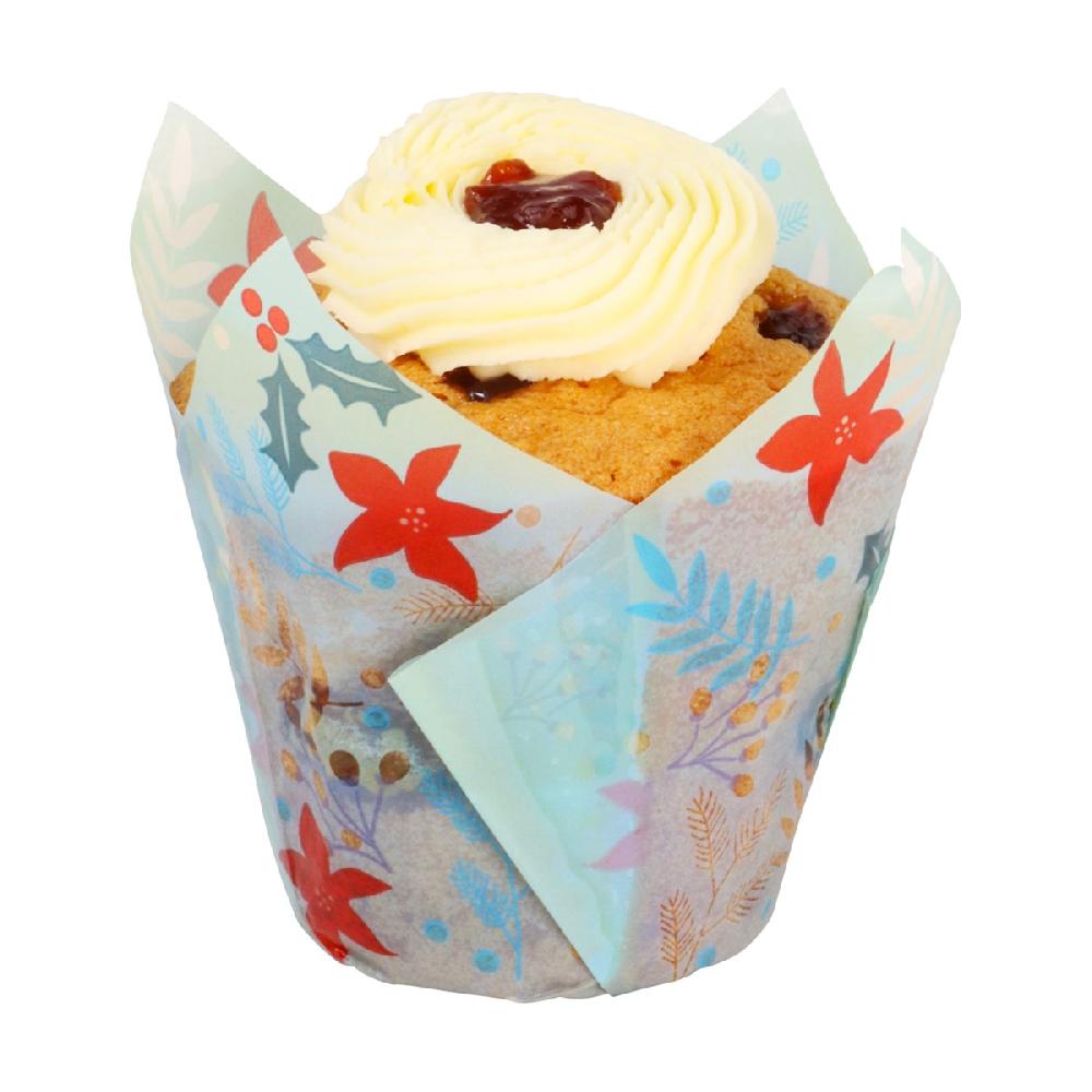 Pme Tulip Muffin Cases – Festive Flowers Pk/24