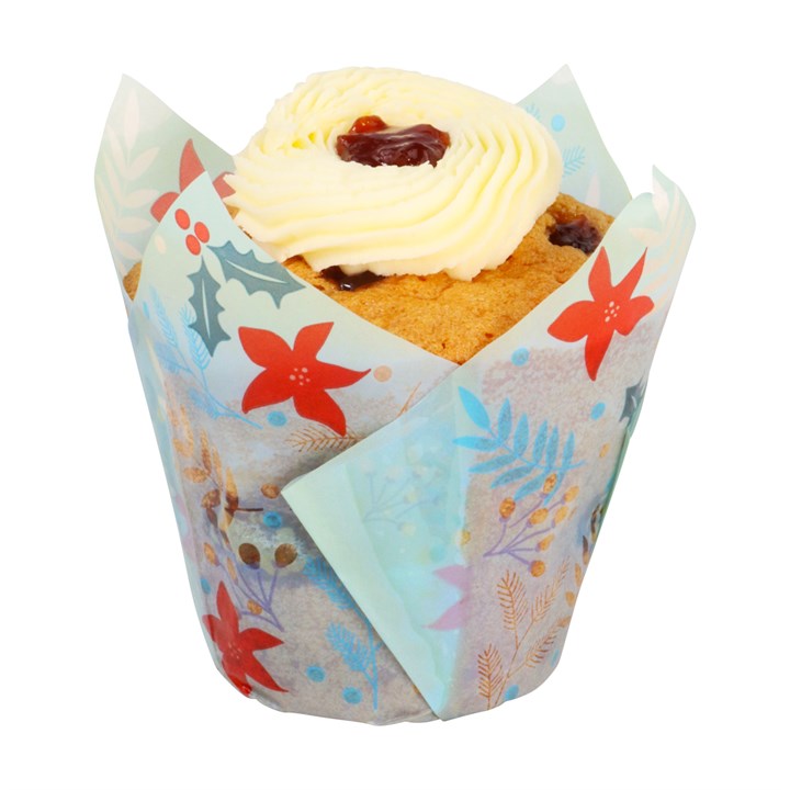Pme Tulip Muffin Cases – Festive Flowers Pk/24