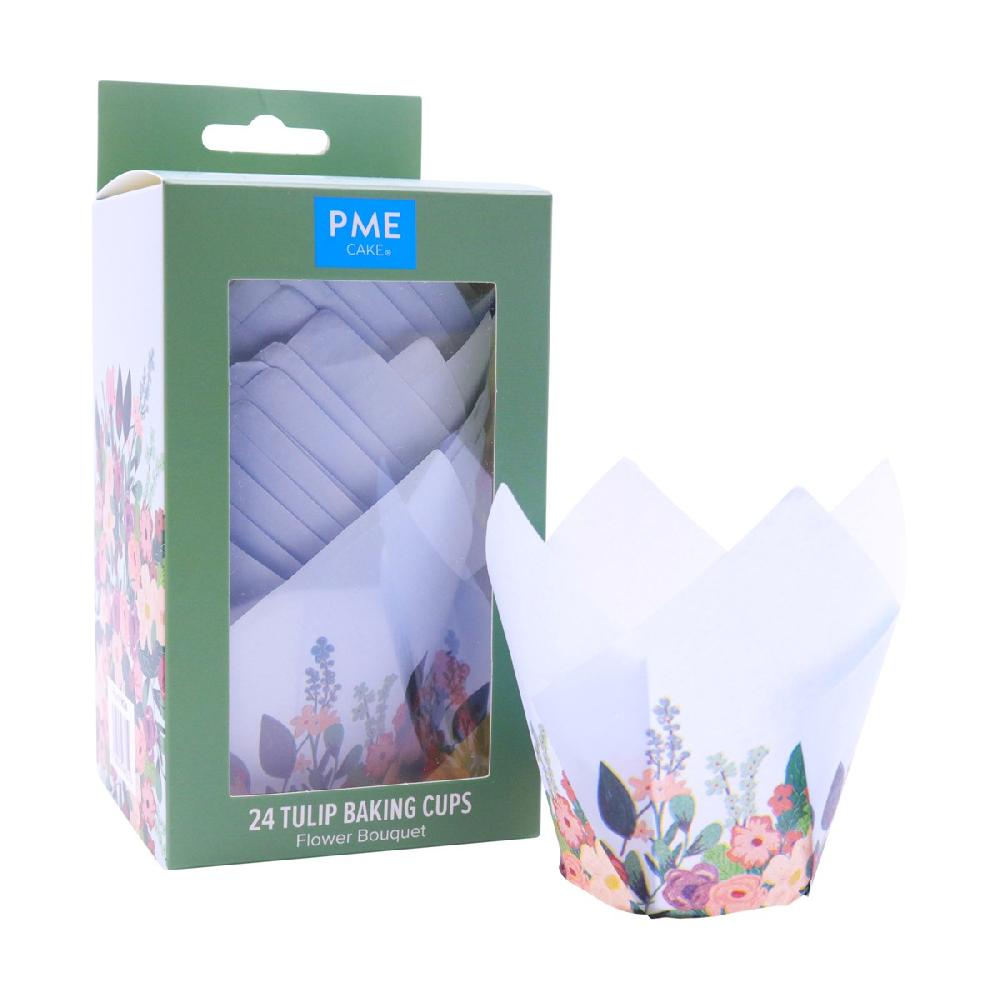 Pme Tulip Muffin Cases – Flower Bouquet Pk/24