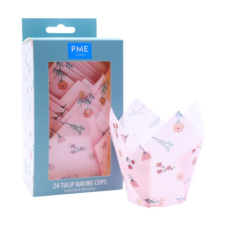 pme Tulip Muffin Cases – Isolated Blooms Pk/24