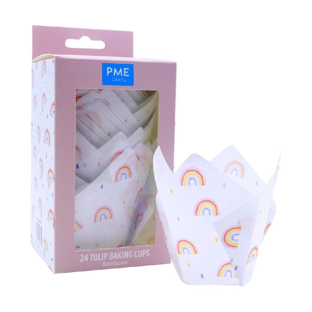 Pme Tulip Muffin Cases – Rainbows Pk/24