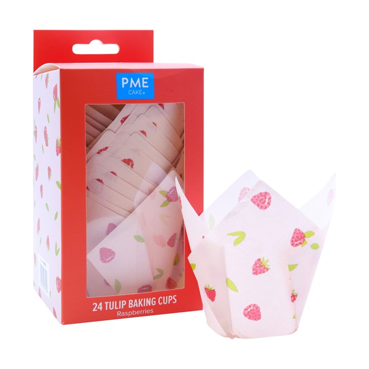 pme Tulip Muffin Cases – Raspberry Pk/24