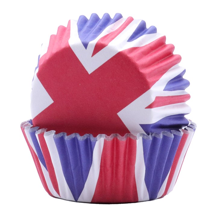 Pme Union Jack Foil Lined Cupcake Cases Pk/30