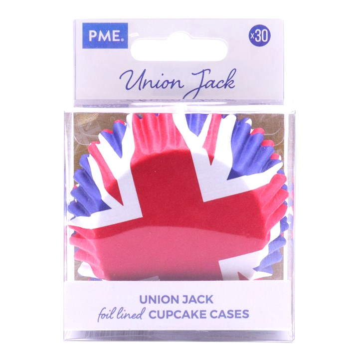 pme Union Jack Foil Lined Cupcake Cases pk/30