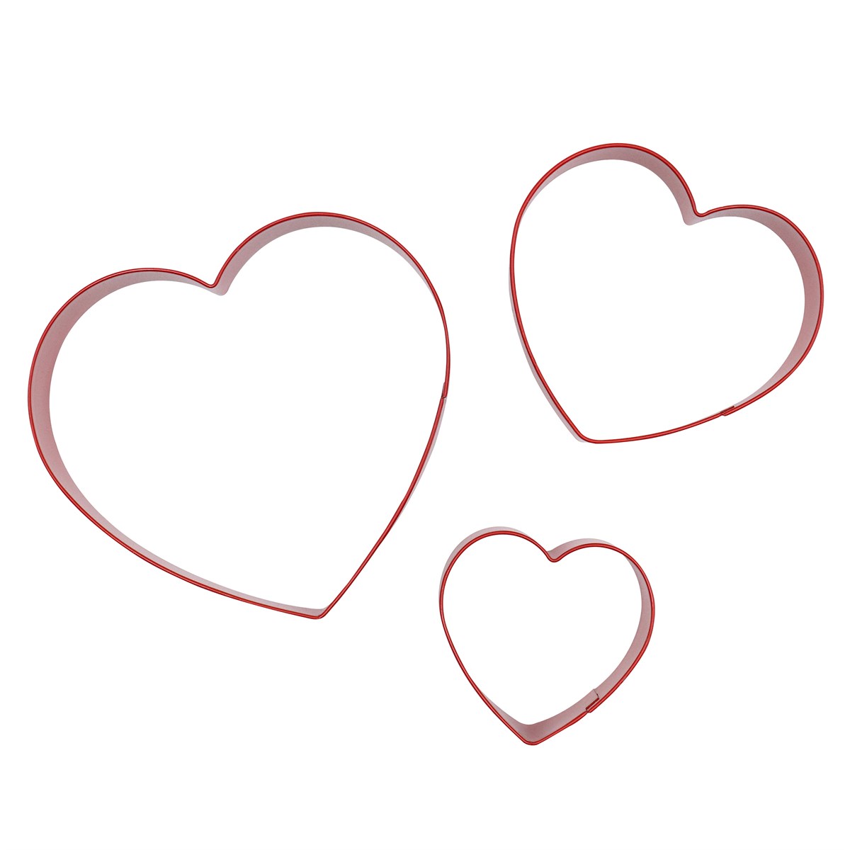 Pme Valentines Cookie Cutter Set Of 3 - Hearts