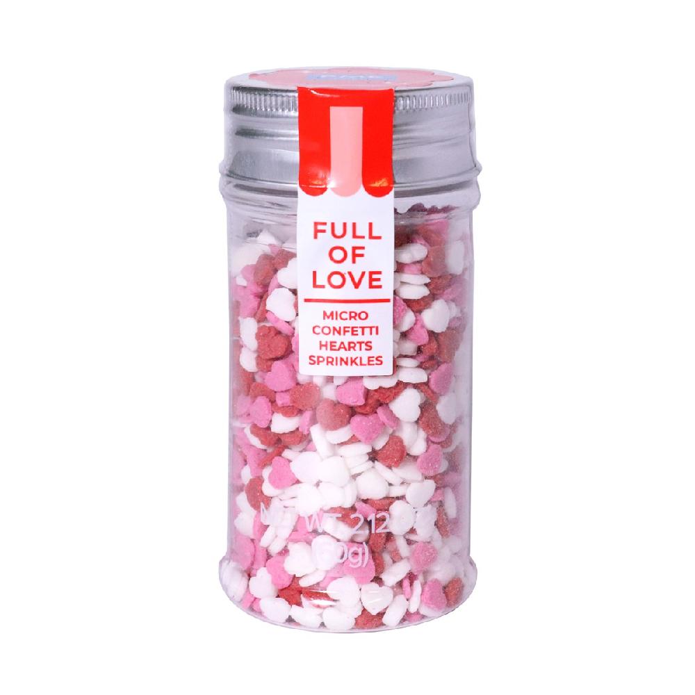 Pme Valentines Sprinkles - Micro Confetti Hearts (60g)