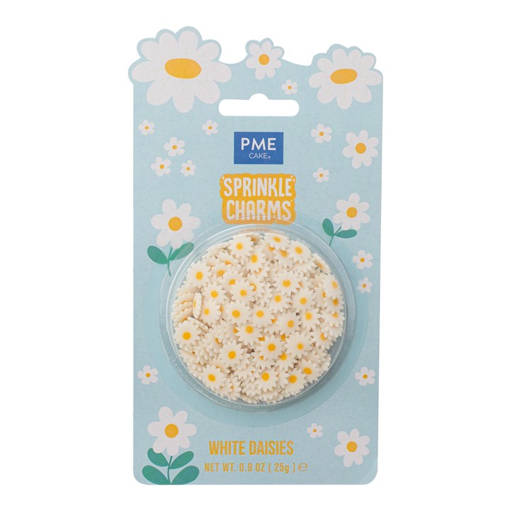 pme White Daisies Sprinkle Charms (25g / 0.9oz)