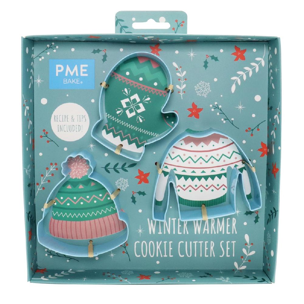 Pme Winter Warmer Cookie Cutter Set Of 3