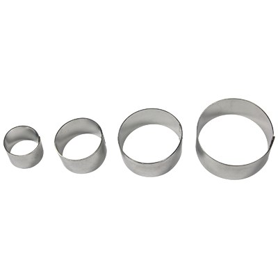 Pme Stainless Steel Cutters - Briar Rose Flower Petal Set Of 4