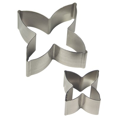 Pme Stainless Steel Cutters - Daphne Flower Petal Set Of 2