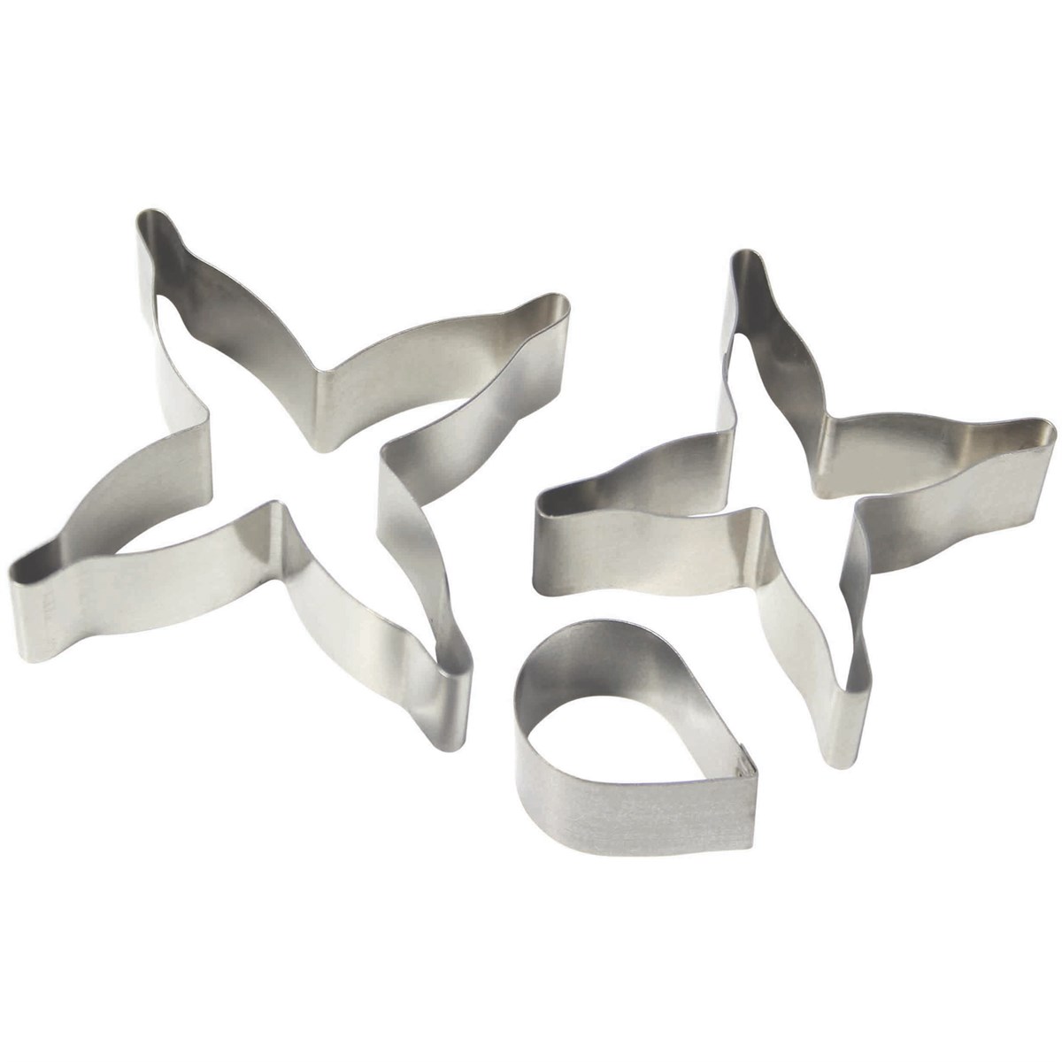 Pme Stainless Steel Cutters - Fuchsia Flower Petal Set Of 3