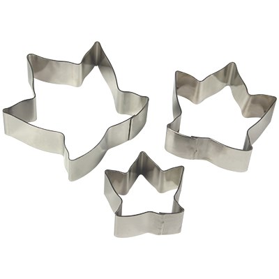 Pme Stainless Steel Cutters - Ivy Leaf Flower Petal Set Of 3