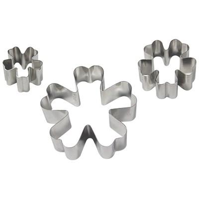 Pme Stainless Steel Cutters - Primrose Flower Petal Set Of 3