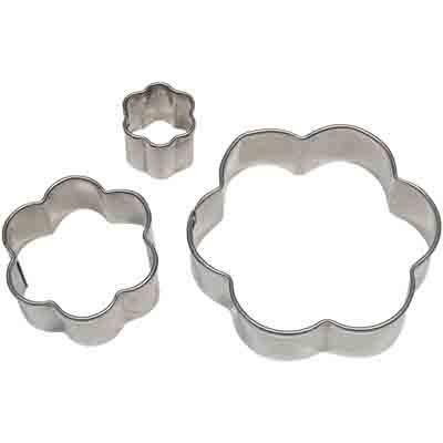 pme Stainless Steel Cutters - Stainless Steel Flower Set of 3