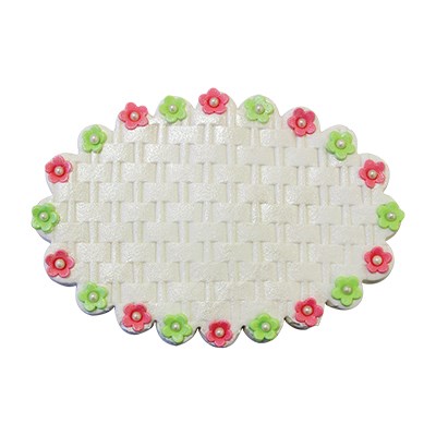 Pme Texture Rolling Pins - Deep Impression Basketweave With Handle (254mm / 10”)