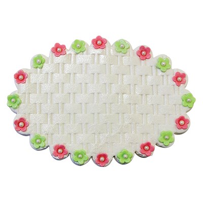 Pme Texture Rolling Pins - Deep Impression Basketweave With Handle (381mm / 15”)