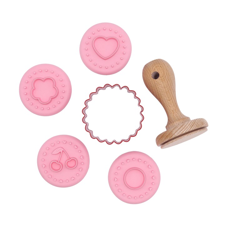 pme Valentines Cookie Embossing Stamp Set of 6 - Jam Sandwich