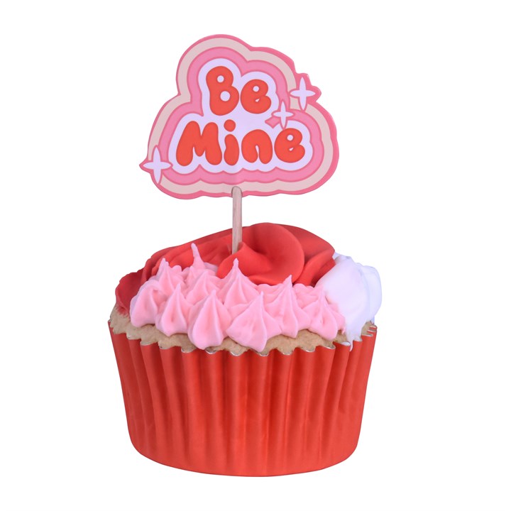 Pme Valentines Cupcake Toppers - Retro Valentine (Pack Of 24)