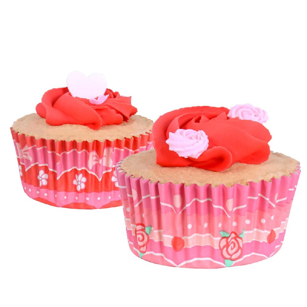 Pme Valentines Foil-lined Cupcake Cases - Vintage Valentine (Pack Of 60)