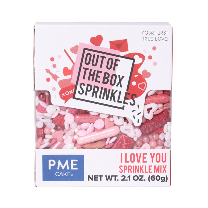 pme Valentines "Out of the Box" Sprinkles - I Love You (60g)