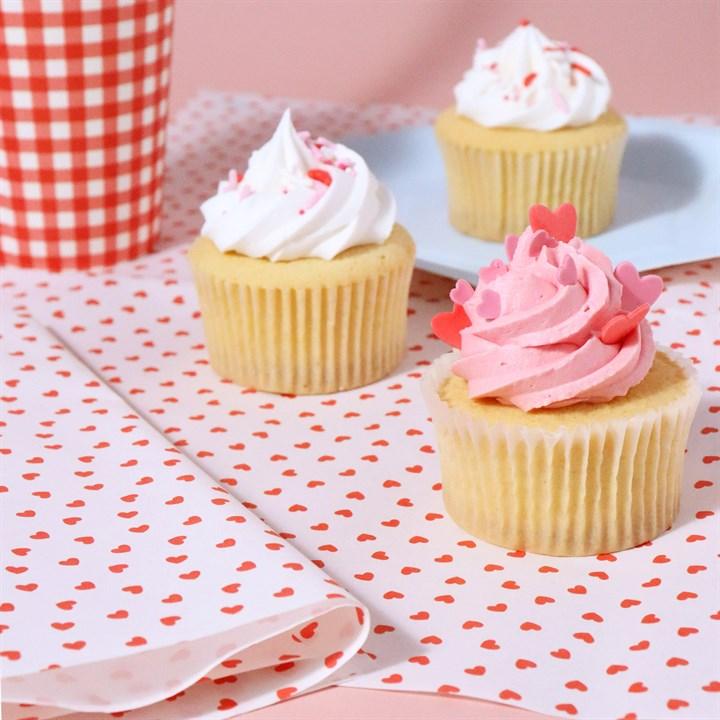 Pme Valentines Wrapping Parchment Paper - Love Hearts (12 Sheets)