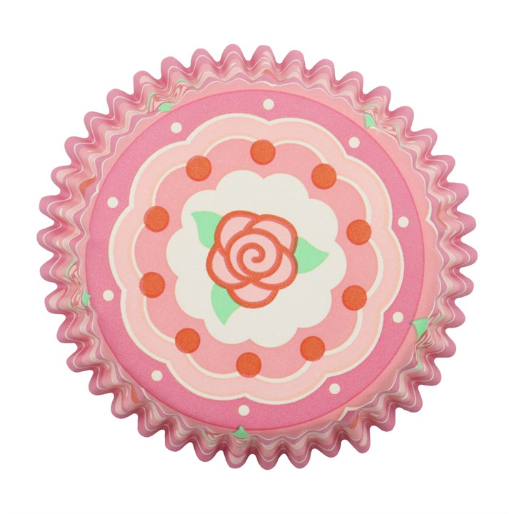 pme Vintage Foil-lined Cupcake Cases - Roses (Pack of 30)