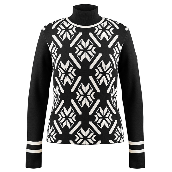 poivre blanc Black Turtle Neck Pullover Black/White 3552 – Poivre Blanc - UK