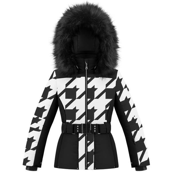Poivre Blanc Check Black Women's Ski Jacket 1003 – Poivre Blanc - UK