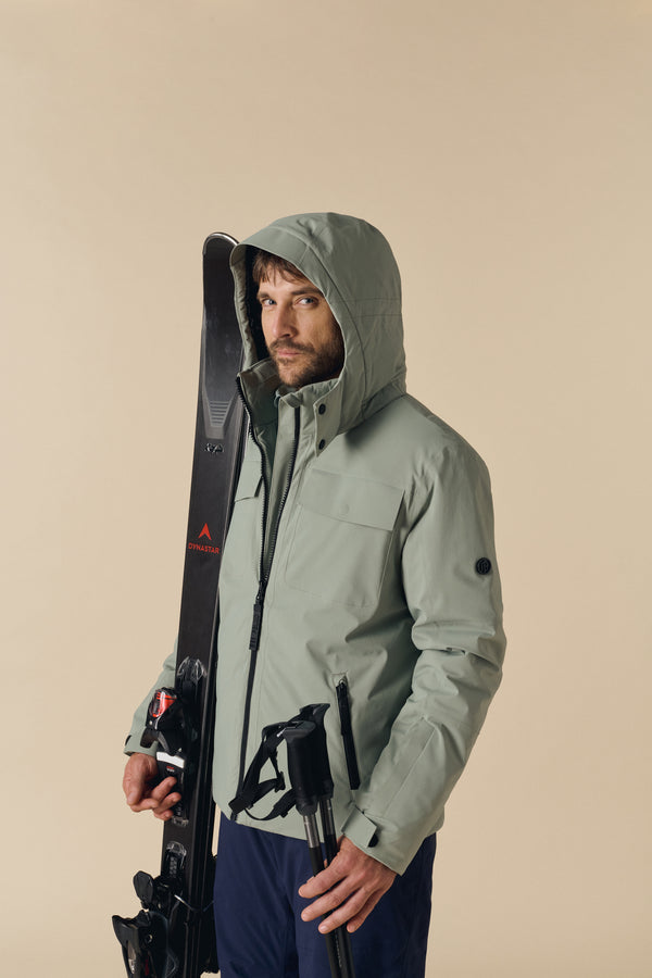Poivre Blanc Men's Ski Jacket Clay Green – Poivre Blanc - UK