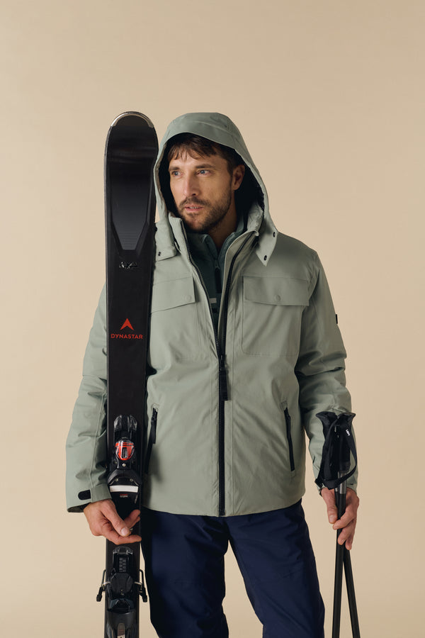 Poivre Blanc Men's Ski Jacket Clay Green – Poivre Blanc - UK