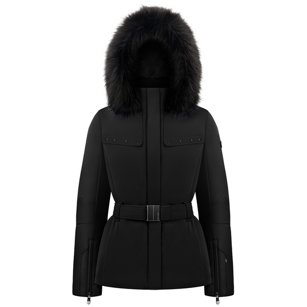 poivre blanc Poivre Blanc 0801 (3) Stretch Ski Jacket with belt in Black. – Poivre Blanc - UK