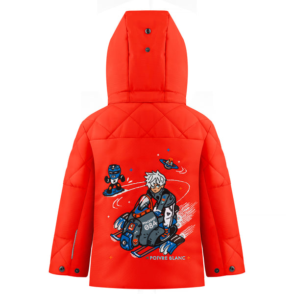 Poivre Blanc Poivre Blanc Baby Boy's Ski Jacket In Scarlet Red 0900 – Poivre Blanc - UK