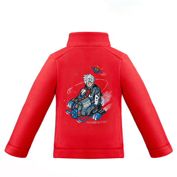 Poivre Blanc Poivre Blanc Baby Boy's Ski Micro Fleece Jacket In Scarlet Red 1510 – Poivre Blanc - UK