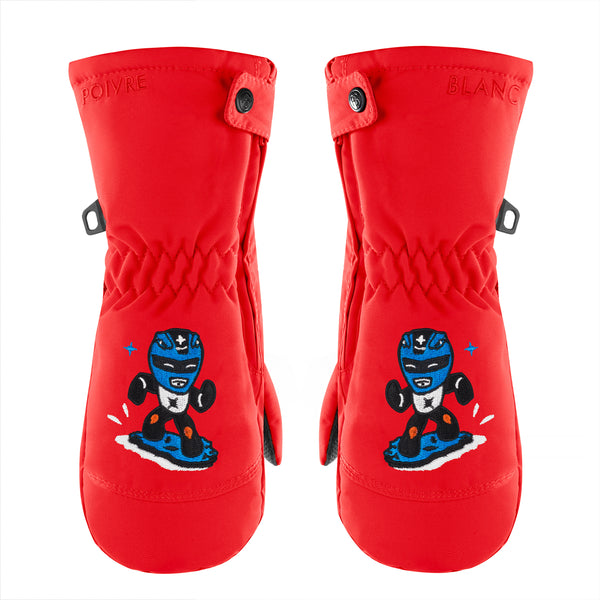 poivre blanc Poivre Blanc Baby Boy's Ski Mittens in Scarlet Red 0973 – Poivre Blanc - UK
