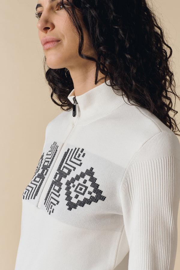 Poivre Blanc Poivre Blanc Knit Sweater In White 3540 (3) – Poivre Blanc - UK