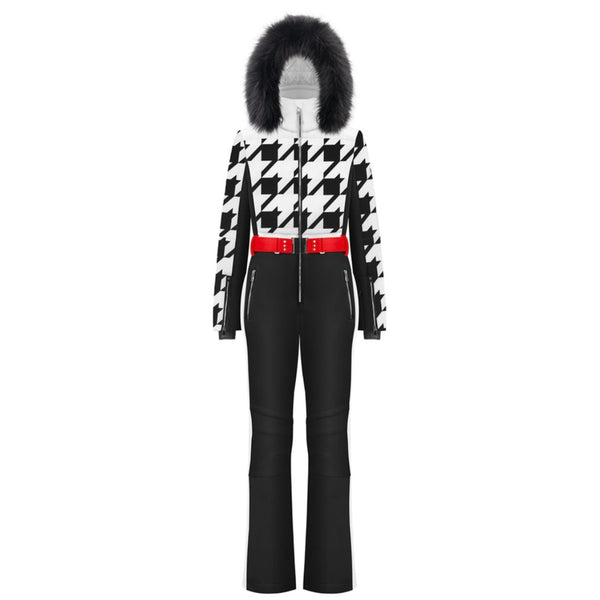 poivre blanc Poivre Blanc Women's all-in-one suit in Check Black 0831 – Poivre Blanc - UK