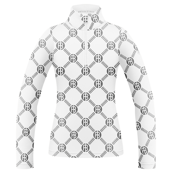 poivre blanc Poivre Blanc Women's Base Layer top in Monogram White 1940 – Poivre Blanc - UK