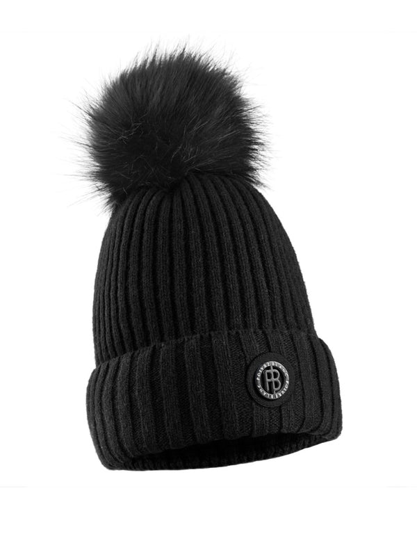 Poivre Blanc Poivre Blanc Women's Beanie Hat In Black 6183 – Poivre Blanc - UK