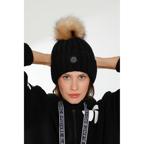 Poivre Blanc Poivre Blanc Women's Beanie Hat In Grey Melange 6182 – Poivre Blanc - UK