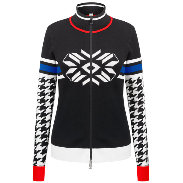 poivre blanc Poivre Blanc Women's Knit Jacket in Black/Blue 3501 – Poivre Blanc - UK