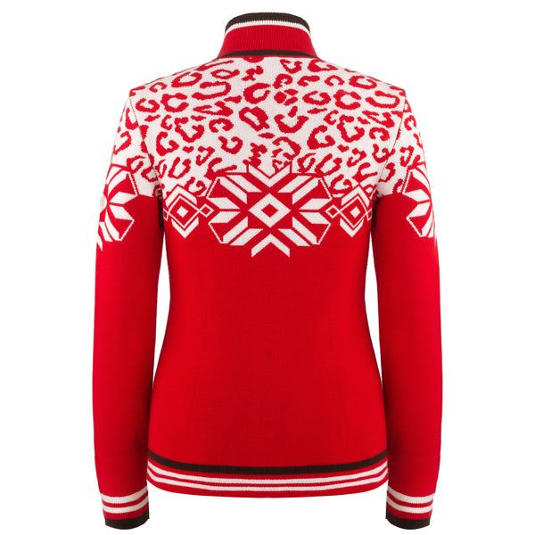 Poivre Blanc Poivre Blanc Women's Knit Jacket In Scarlet Red 3501 – Poivre Blanc - UK