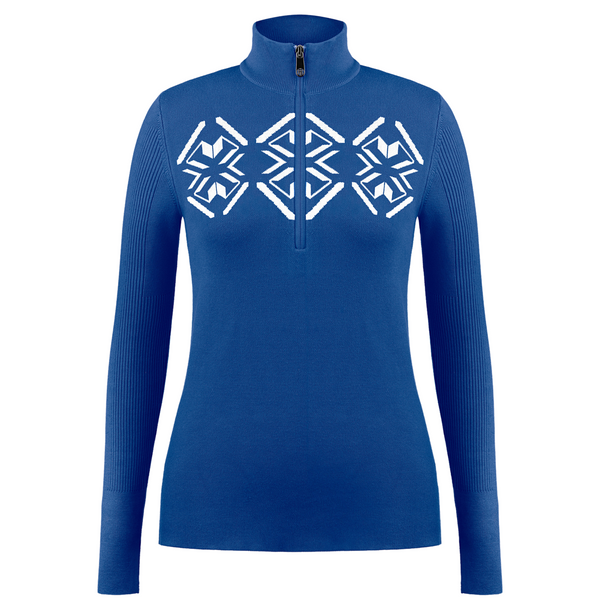 poivre blanc Poivre Blanc Women's knit Sweater in Acid Blue 3540 – Poivre Blanc - UK