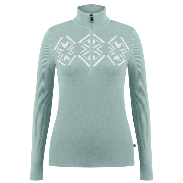 poivre blanc Poivre Blanc Women's knit Sweater in Aloe Blue 3540 – Poivre Blanc - UK