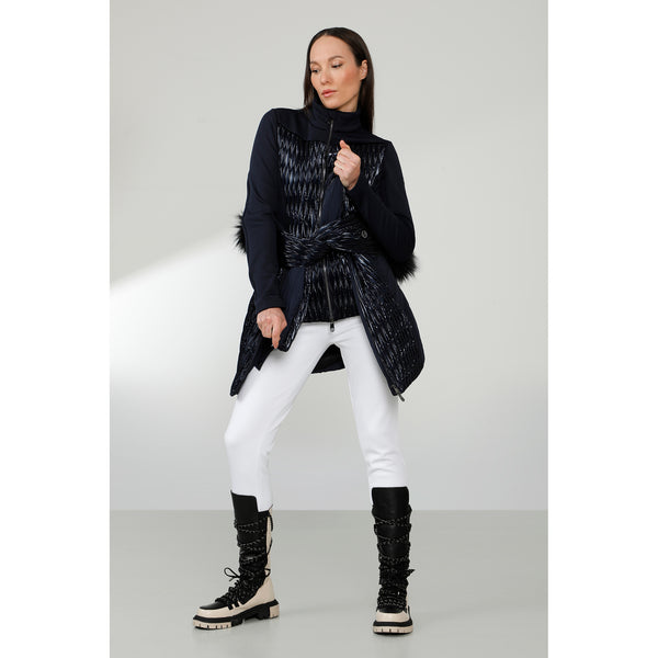 Poivre Blanc Poivre Blanc Women's Mirror Ski Fleece In Gothic Blue/Navy 1600 – Poivre Blanc - UK