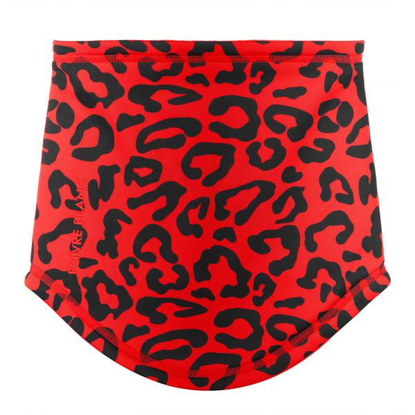 poivre blanc Poivre Blanc Women's Ski Turtle neck in Leopard Scarlet Red 1591 – Poivre Blanc - UK
