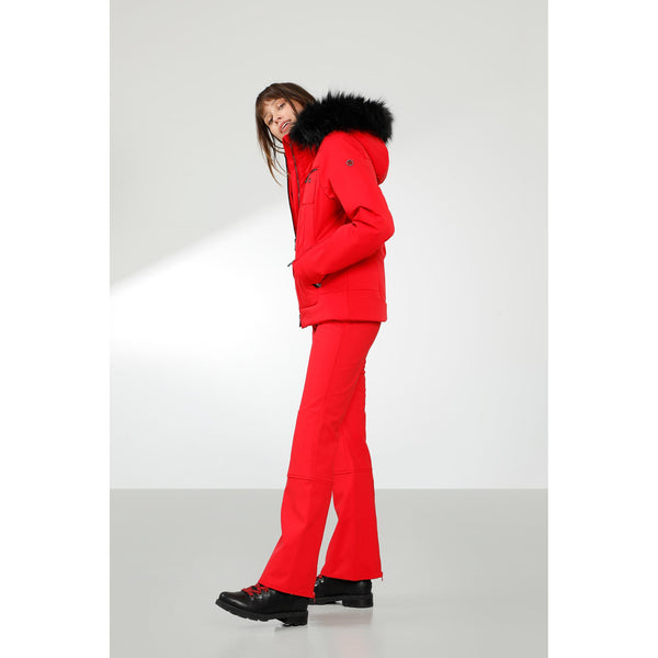 Poivre Blanc Poivre Blanc Women's Stretch Ski Jacket In Scarlet Red 0806 – Poivre Blanc - UK