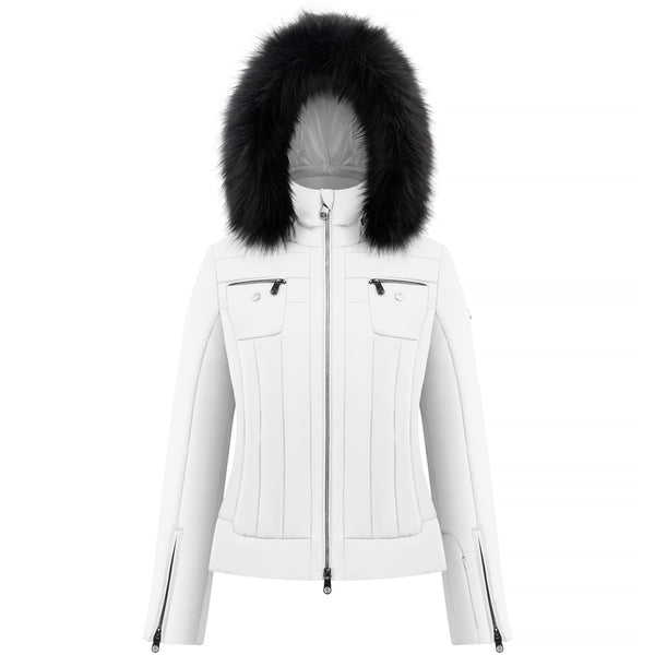 poivre blanc Poivre Blanc Women's Stretch Ski Jacket in White 0806 – Poivre Blanc - UK