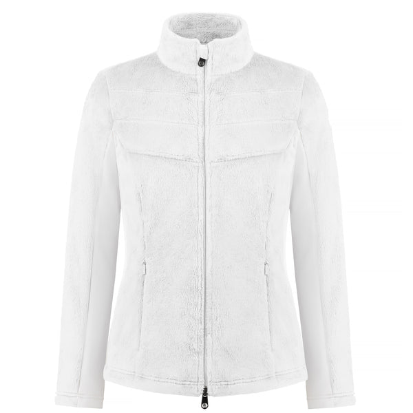 Poivre Blanc Poivre Blanc Women's White Long Pile Fleece 1603 – Poivre Blanc - UK